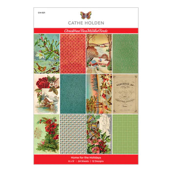Home for the Holidays 6 x 9-inch Paper Pad from the Christmas Flea Market Finds Collection by Cathe Holden*