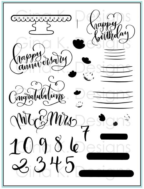Cake Toppers Stamp Set Stamp Set