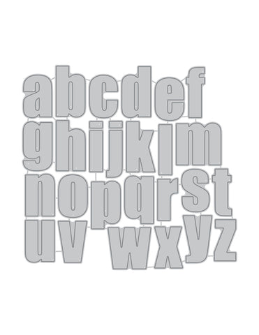 Bold Alphabet Die Set
