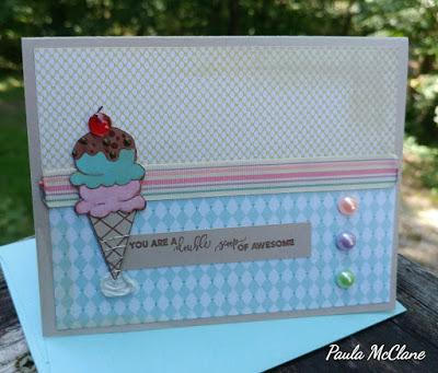 Ice Cream Cone - 2x3 Stamp*