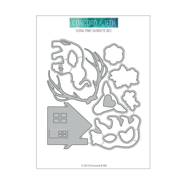 Floral Print Silhouette dies