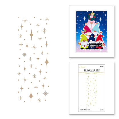 Twilight Sparkle Strip Glimmer Hot Foil Plate from Gnome for Christmas Collection