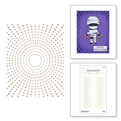 Hypnotic Background Glimmer Hot Foil Plate from the Boo Dance Party Collection