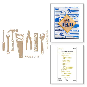Nailed It! Glimmer Hot Foil Plate from the Toolbox Essentials Collection by Nancy McCabe