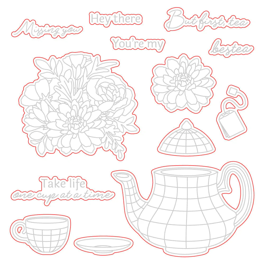 Teatime Florals | Honey Cuts