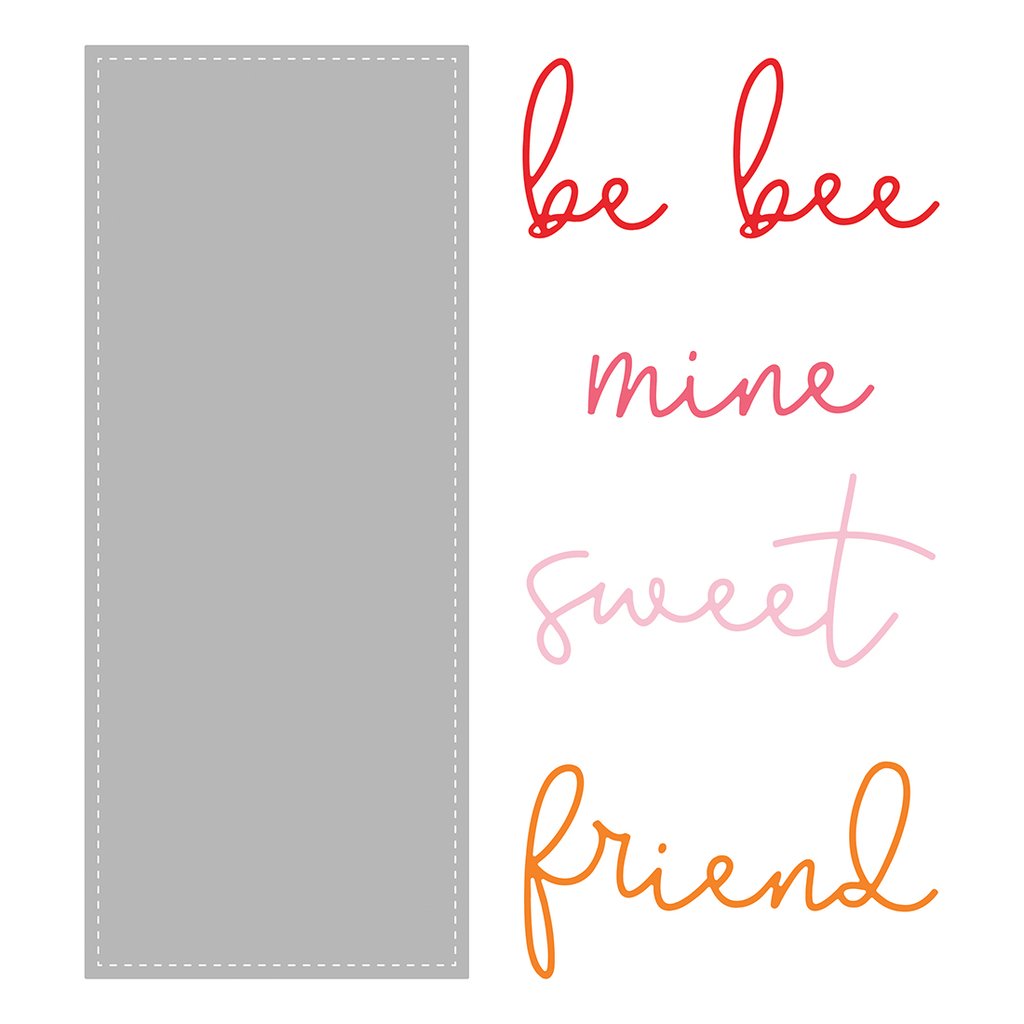 Slimline Sentiments: Stitched Honey Cuts - RETIRING