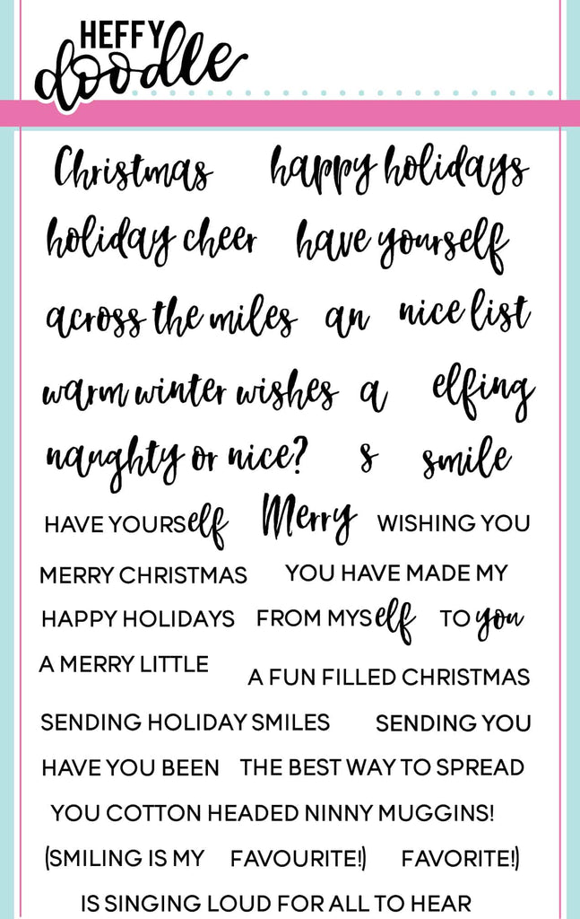 Elfing Christmas Words Stamps*