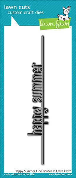 Happy Summer Line Border Dies - RETIRING