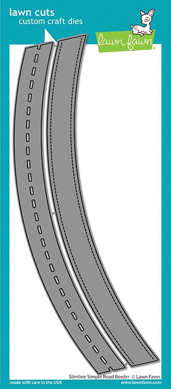 slimline simple road border