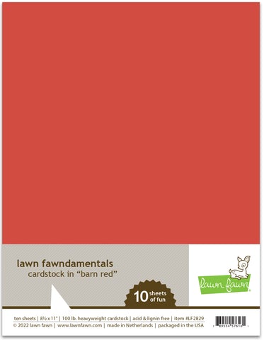 Barn Red Cardstock