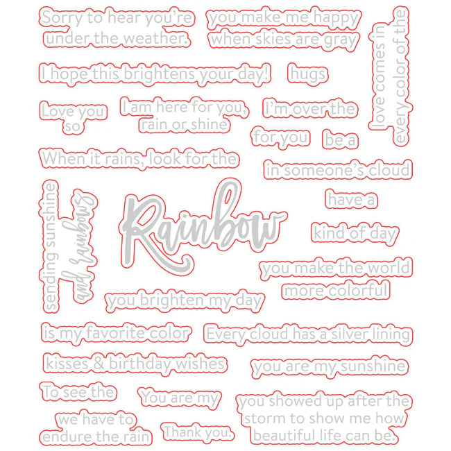 Look For The Rainbow | Honey Cuts Dies