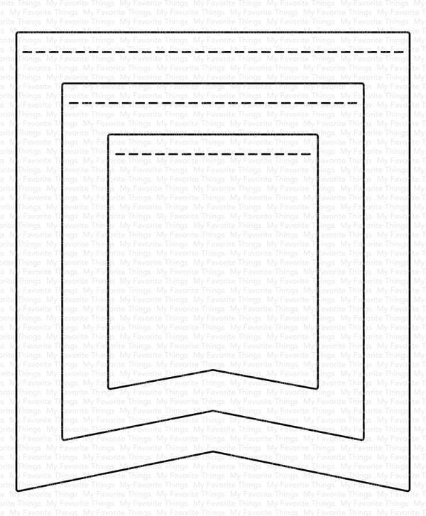 Die-namics Stitched Jumbo Fishtail Flags*