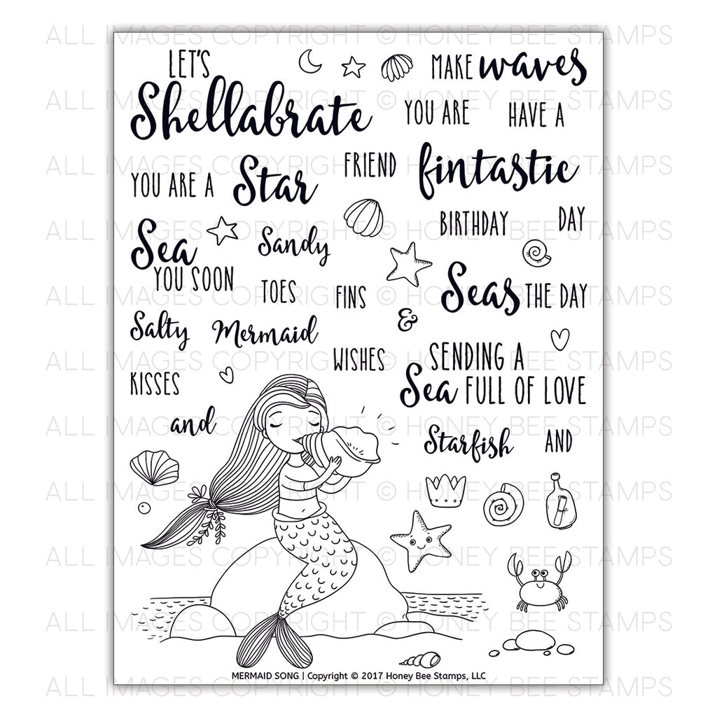 Mermaid Song Stamp Set