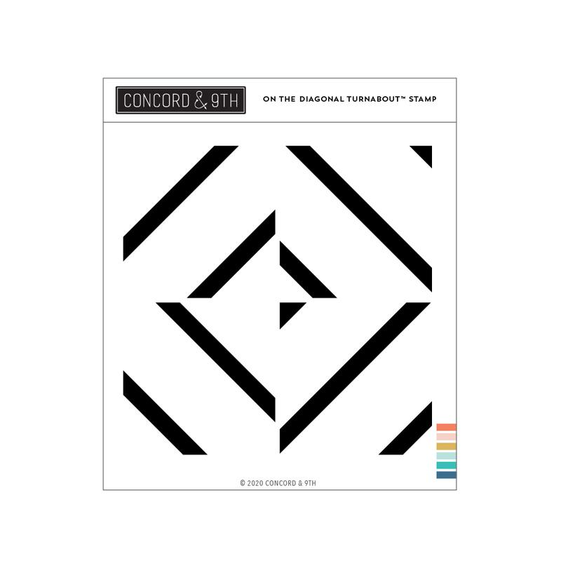 On the Diagonal Turnabout Stamp-(RETIRING)