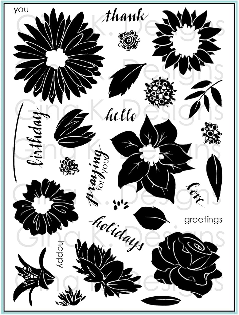 Pressed Flowers 2 Stamp Set