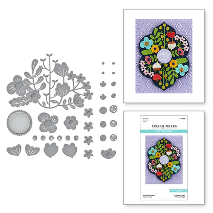 Floral Reflection Etched Dies from the Floral Reflection Collection