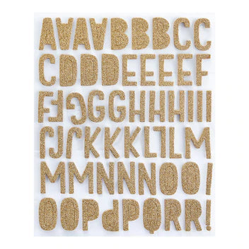 Gold Glitter Foam Block Alphabet from the Birthday Celebrations Collection*