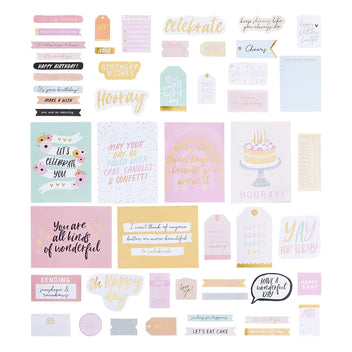 Birthday Celebrations Printed Die Cuts from the Birthday Celebrations Collection*