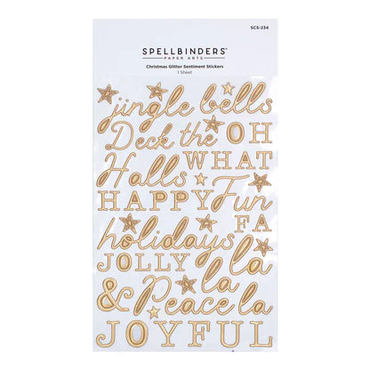Christmas Glitter Sentiment Stickers from Winter Wonderland Collection*