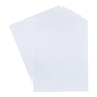 Brushed White Cardstock - 8.5 x 11" Cardstock from the Sealed By Spellbinders Collection*