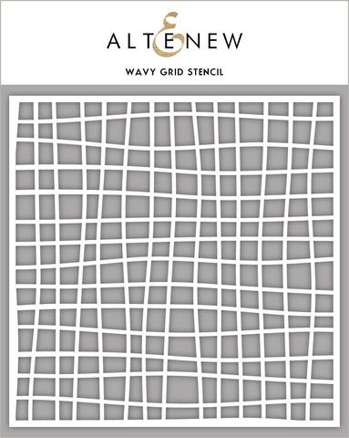 Wavy Grid Stencil