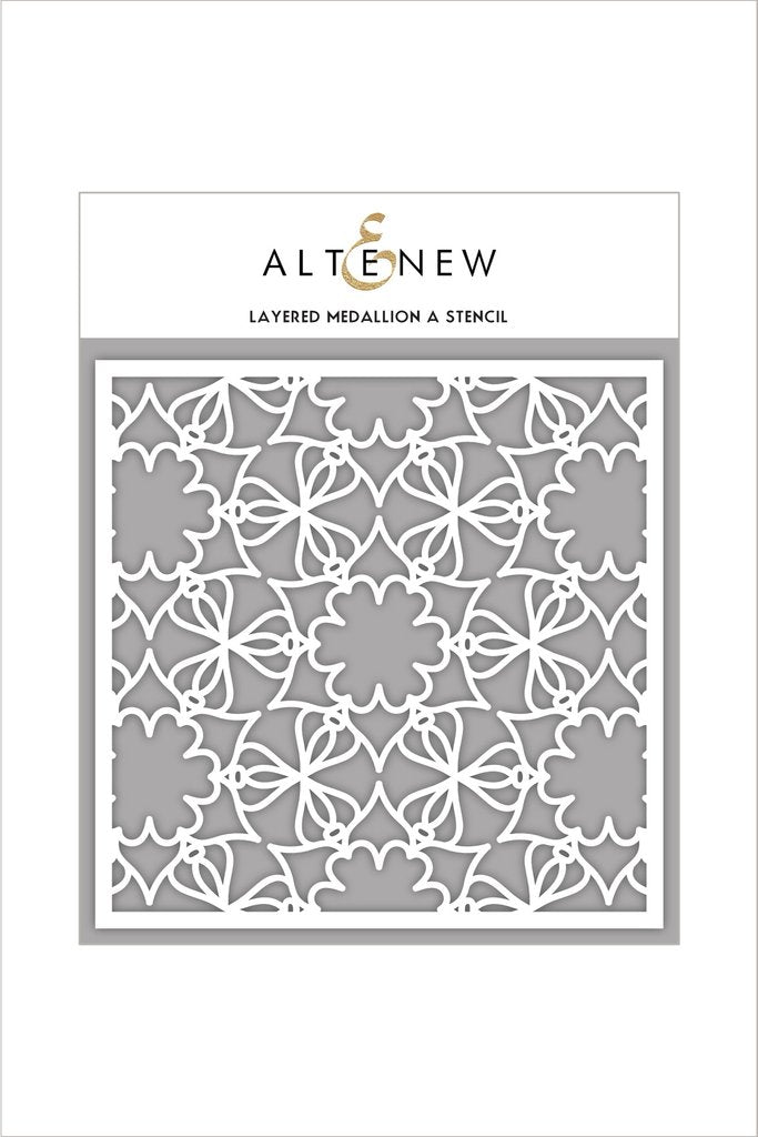 Layered Medallion A Stencil - RETIRING