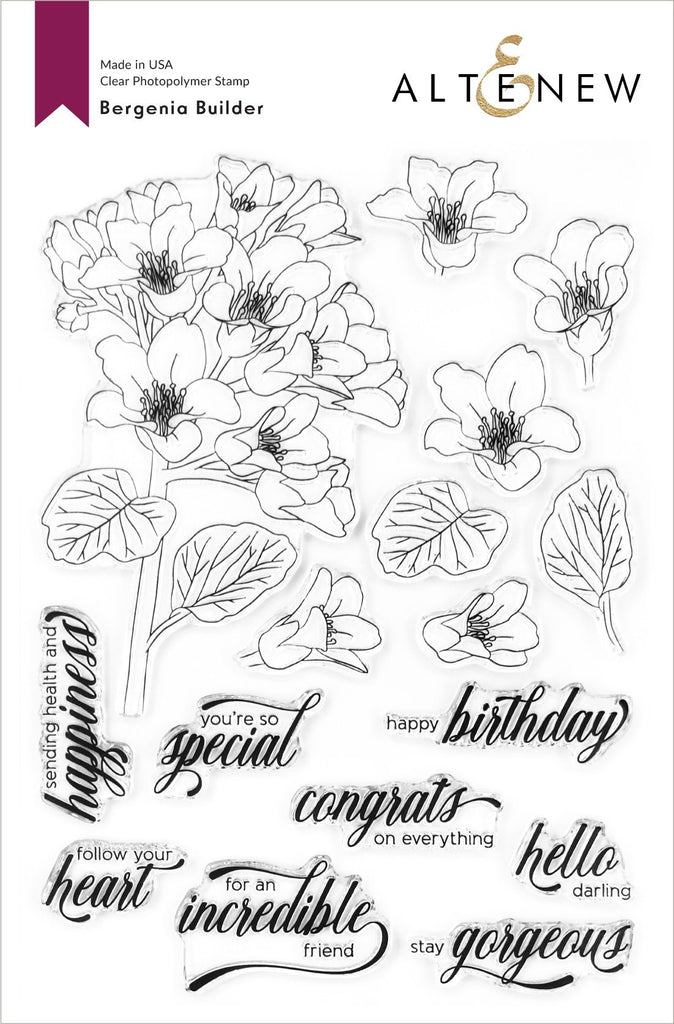 Bergenia Builder Stamp Set - RETIRING