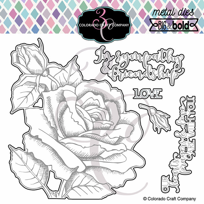 Big & Bold - Sympathy & Friendship Rose Die*