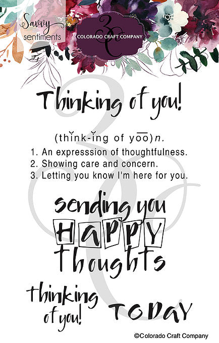 Savvy Sentiments - Thinking Of You 4x6*
