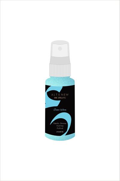 Ocean Waves Metallic Shimmer Ink Spray*