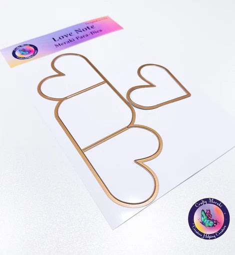 Love Notes Folding Note Card Dies*