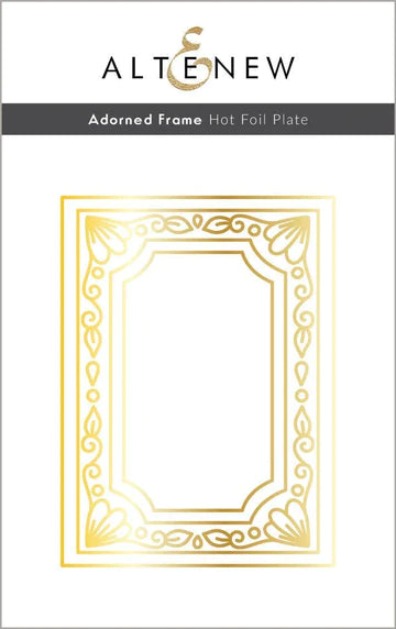 Adorned Frame Hot Foil Plate
