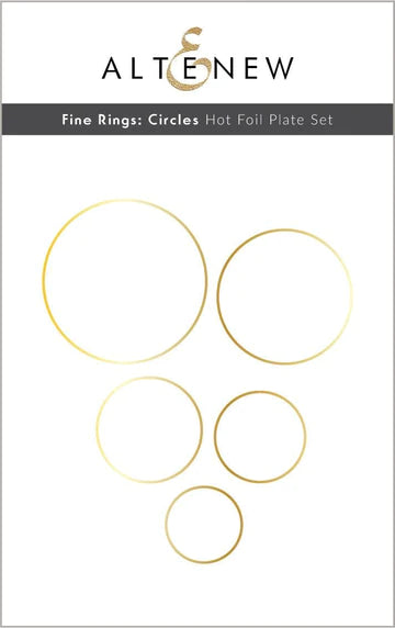 Fine Rings: Circles Hot Foil Plate Set