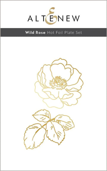 Wild Rose Hot Foil Plate Set