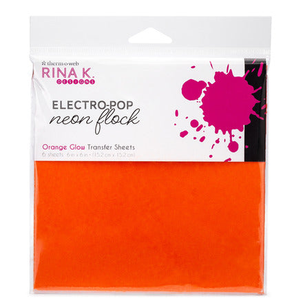 Rina K Designs Neon Flock Sheets - Orange Glow*