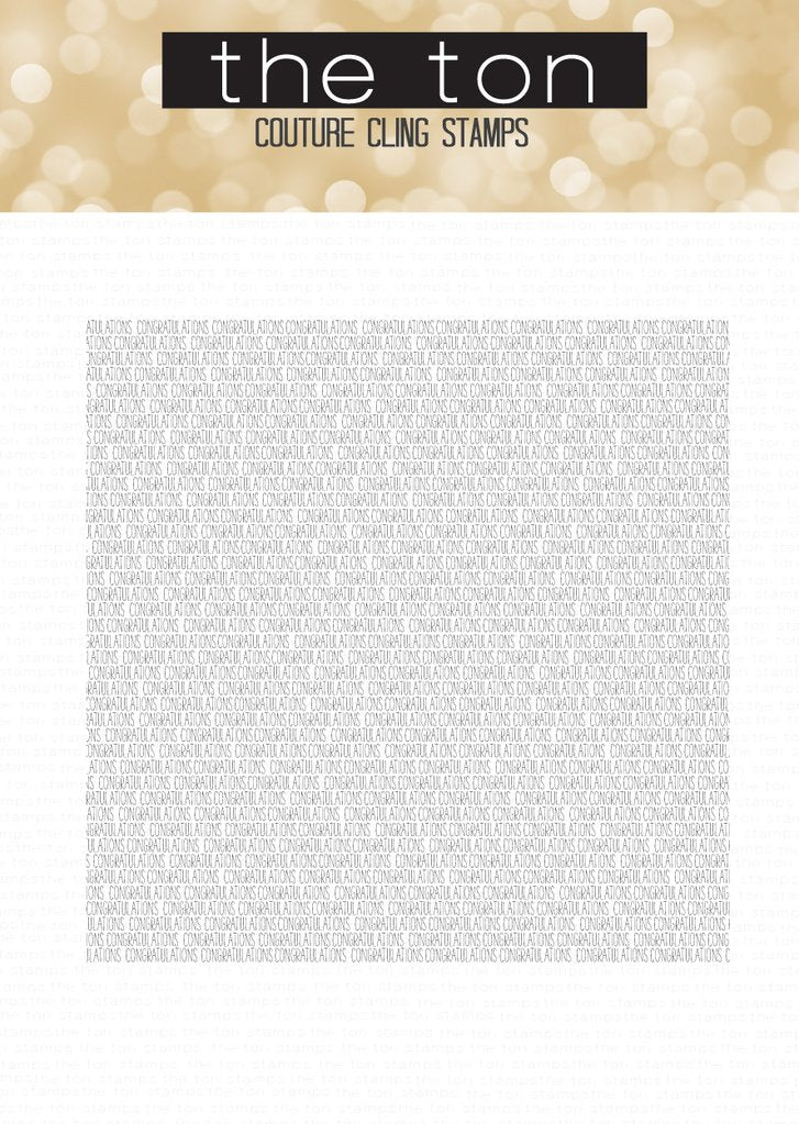 Tiny Congratulations Cling Background*