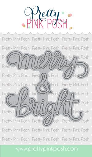 Merry & Bright Script Die