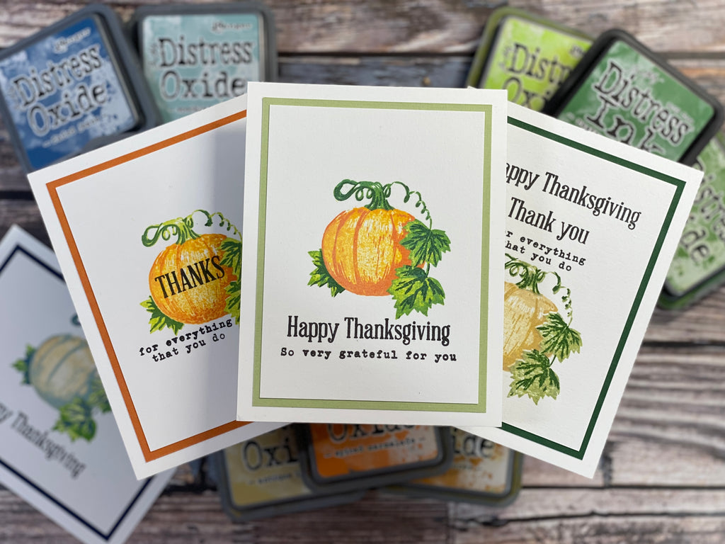 Clean and simple Thanksgiving Cards with Hero Arts