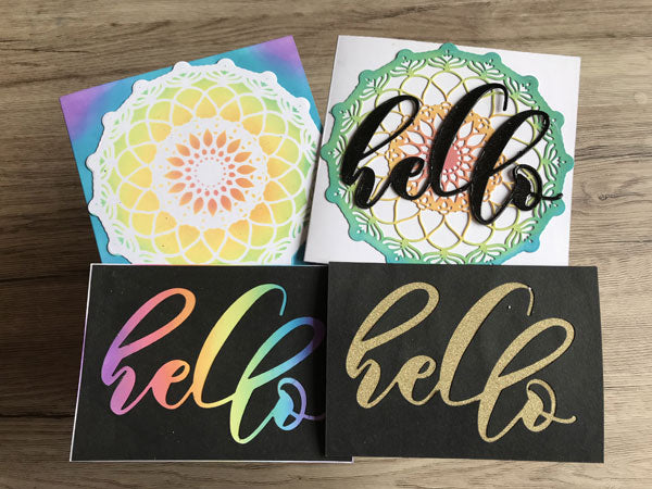 Stretch your supplies - Mandala Hello