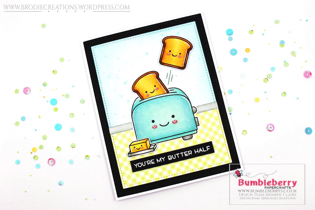 Cute Card Using Lawn Fawn's "Let's Toast" Stamp Set!