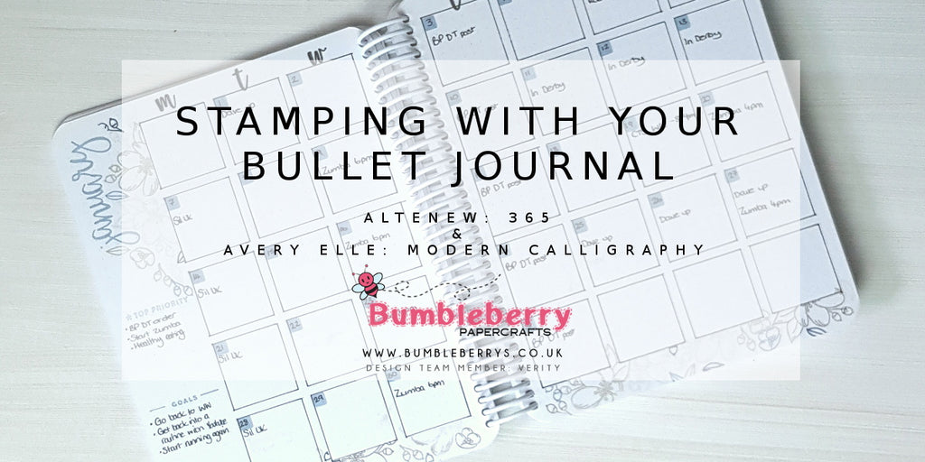 Stamping with your Bullet Journal