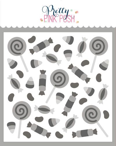 Layered Candy Treats Stencil (4 Lyr)