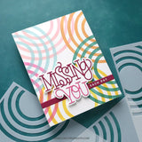 Radiating Circles Stencil Pack (3 qty; 6 x 6)