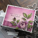 Long Line Roses Stencil Pack (4qty; 6 x 6)