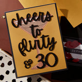 Classy Numbers Etched Dies from the Bougie Birthday Collection by Nina Boettcher