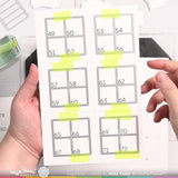 Numbers for Ink Swatch 1x1 Die (2 sets of 1-96)