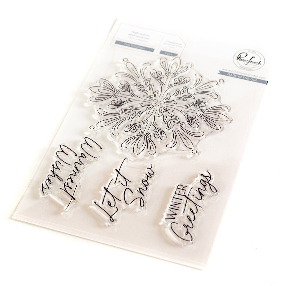 Folk Snowflake stamp