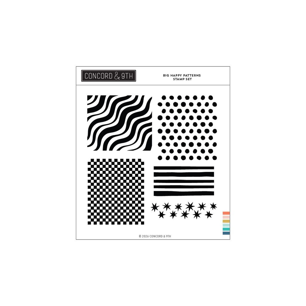 Big Happy Patterns Stamp Set (6 x 6)