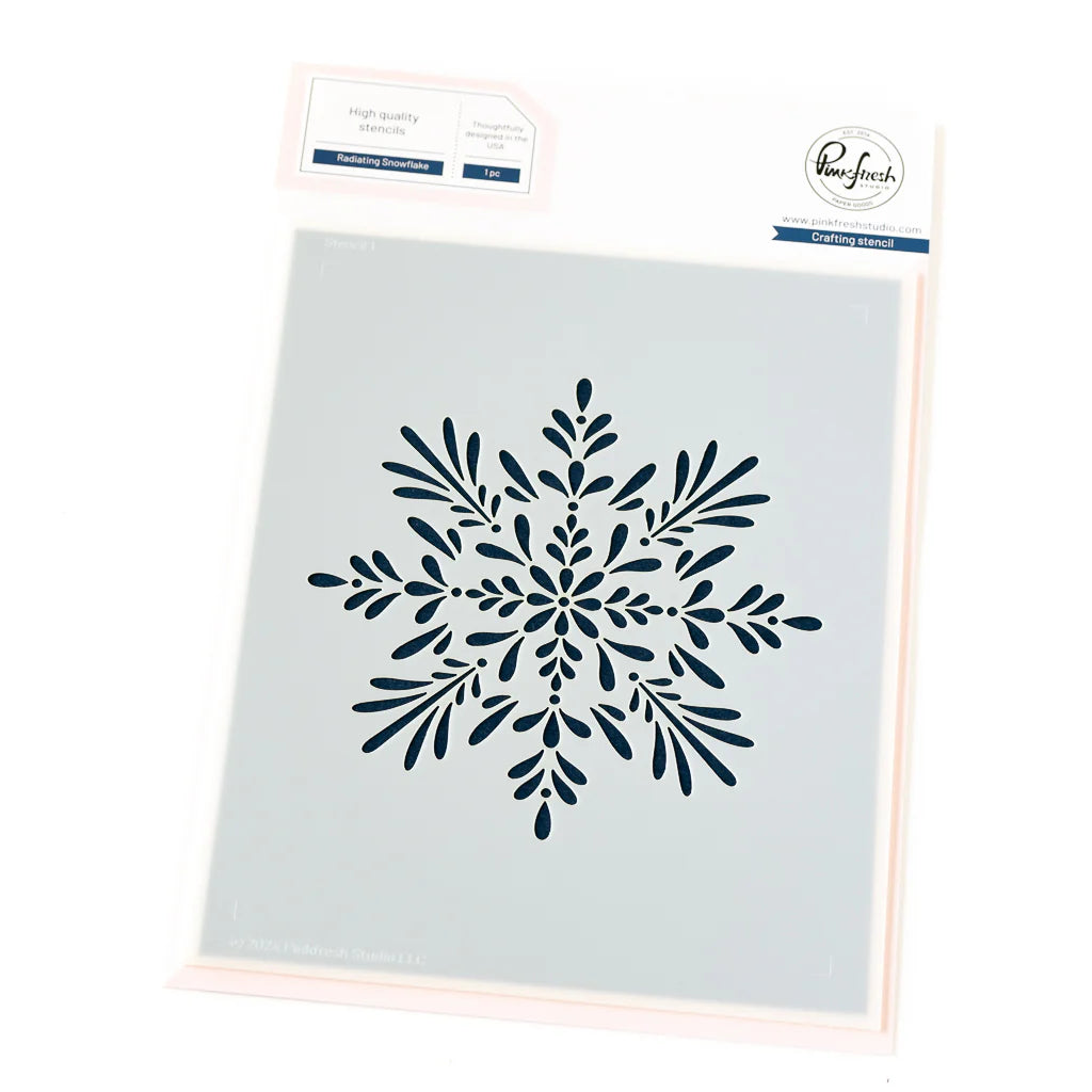 Radiating Snowflake stencil