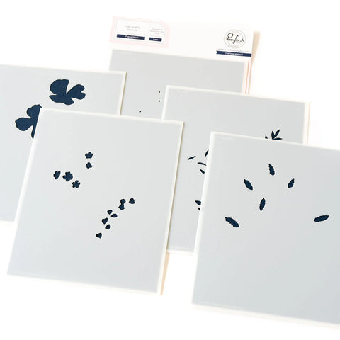 Playful Petals stencil